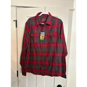 Orvis Heavy Weight Brushed Flannel Shirt New with Tags $129 Men's XL Red